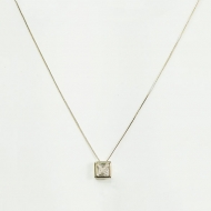 0104031000 - COLAR VENEZIANA COM ZIRCONIA 10X10<br>QTDE PCT: 2 PC - VAL PCT: R$ 13,48 - PESO UNIT: 4,640g