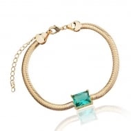 2403002200 - PULSEIRA CORRENTE RABO DE RATO C/PEDRA T.AZUL FOSCO<br>QTDE PCT: 3 PC - VAL PCT: R$ 35,70 - PESO UNIT: 6,000g