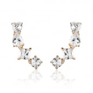 2400043800 - EAR CUFF ZIRCONIA<br>QTDE PCT: 3 PAR - VAL PCT: R$ 65,67 - PESO UNIT: 5,200g