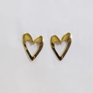 0100226200 - BRINCO CORAO VAZADO LISO<br>QTDE PCT: 5 PAR - VAL PCT: R$ 15,30 - PESO UNIT: 1,110g