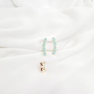 0600508800 - BRINCO ZIRCONIA EARCUFF DE GOTAS<br>QTDE PCT: 3 PAR - VAL PCT: R$ 26,70 - PESO UNIT: 2,400g