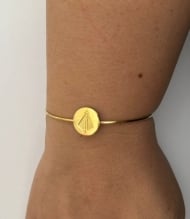 1603351600 - BRACELETE FIO 2 BOLINHA N.S@ REDONDA<br>QTDE PCT: 5 PC - VAL PCT: R$ 31,00 - PESO UNIT: 3,430g