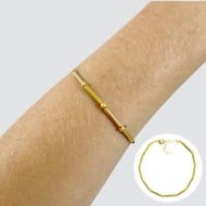 0303064300 - PULSEIRA CANUTILHO METAL 18 CM 5CM EXTENSOR<br>QTDE PCT: 5 PC - VAL PCT: R$ 28,00 - PESO UNIT: 3,100g