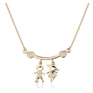 2404012600 - COLAR FILHOS 1 MENINA E 1 MENINO<br>QTDE PCT: 3 PC - VAL PCT: R$ 57,75 - PESO UNIT: 5,190g