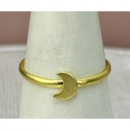 0502806100 - ANEL ARO 2MM PINGENTE LUA<br>QTDE PCT: 6 PC - VAL PCT: R$ 14,88 - PESO UNIT: 0,300g