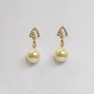 0100235000 - BRINCO LANA COM PROLA 10MM<br>QTDE PCT: 3 PAR - VAL PCT: R$ 16,14 - PESO UNIT: 2,090g