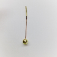 1600337300 - BRINCO TUBINHO CORRENTE RABO RATO BOLA 9<br>QTDE PCT: 5 PAR - VAL PCT: R$ 56,00 - PESO UNIT: 2,760g