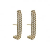 1900049000 - BRINCO DE PINO EM FORMATO DE L COM PEDRAS DE ZIRCONIA<br>QTDE PCT: 3 PAR - VAL PCT: R$ 45,48 - PESO UNIT: 2,500g