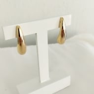 0200328300 - BRINCO EM GOTA LISO LONGO<br>QTDE PCT: 3 PAR - VAL PCT: R$ 21,90 - PESO UNIT: 7,900g