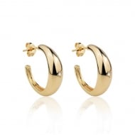 2400032400 - ARGOLA MEIA LUA COM ESTRELA NO MEIO<br>QTDE PCT: 3 PAR - VAL PCT: R$ 32,67 - PESO UNIT: 4,800g