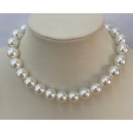 0504836400 - COLAR INOX COM PEROLAS DE 16MM<br>QTDE PCT: 2 PC - VAL PCT: R$ 54,90 - PESO UNIT: 54,800g