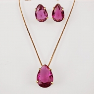 2208009800 - CONJUNTO GOTA 10X14 FUCSIA<br>QTDE PCT: 2 PC - VAL PCT: R$ 19,80 - PESO UNIT: 6,000g