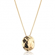 2404021400 - COLAR PINGENTE MEIO ONDULADO<br>QTDE PCT: 3 PC - VAL PCT: R$ 42,57 - PESO UNIT: 5,100g