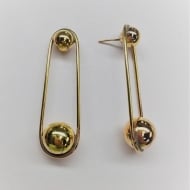 1600336100 - BRINCO GOTA FIO BOLA 7/13<br>QTDE PCT: 2 PAR - VAL PCT: R$ 25,80 - PESO UNIT: 8,870g