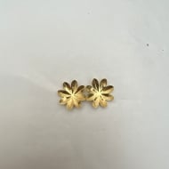 1600352100 - BRINCO CHAPA FLOR ABAULADA PINO<br>QTDE PCT: 5 PAR - VAL PCT: R$ 28,00 - PESO UNIT: 1,820g