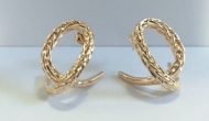 1300636500 - BRINCO TRANADO (ALIANA)<br>QTDE PCT: 2 PAR - VAL PCT: R$ 13,78 - PESO UNIT: 5,500g