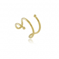 1700442800 - PIERCING DUPLO LISO<br>QTDE PCT: 5 PS - VAL PCT: R$ 11,05 - PESO UNIT: 0,500g