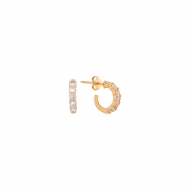 1300635500 - BRINCO ARGOLA CRAVEJADA<br>QTDE PCT: 1 PAR - VAL PCT: R$ 17,34 - PESO UNIT: 2,860g