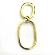 1700466400 - BRINCO 2 OVAIS TAM 45MM<br>QTDE PCT: 3 PAR - VAL PCT: R$ 21,30 - PESO UNIT: 6,800g