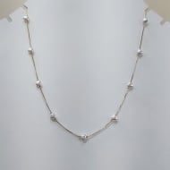 0104030200 - COLAR VENEZIANA PROLA CORAO COM 45CM<br>QTDE PCT: 2 PC - VAL PCT: R$ 29,34 - PESO UNIT: 3,380g