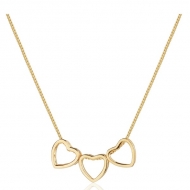 2404009900 - COLAR COM TRES CORAES VAZADOS<br>QTDE PCT: 3 PC - VAL PCT: R$ 32,67 - PESO UNIT: 3,400g