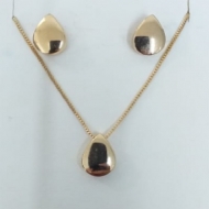 2408002000 - CONJUNTO GOTA LISA PEQUENO<br>QTDE PCT: 3 PC - VAL PCT: R$ 39,27 - PESO UNIT: 5,200g