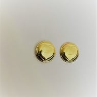1600341100 - BRINCO CORACAO CHAPA REDONDO<br>QTDE PCT: 5 PAR - VAL PCT: R$ 24,40 - PESO UNIT: 3,520g