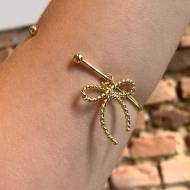 1703111600 - PULSEIRA FIO LISO COM LAO TAM 55MM<br>QTDE PCT: 5 PC - VAL PCT: R$ 29,95 - PESO UNIT: 4,500g