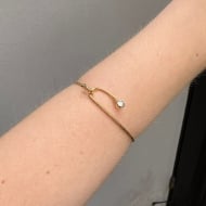 1703113700 - PULSEIRA BRACELETE ZIRCONIA TAM 55MM<br>QTDE PCT: 5 PC - VAL PCT: R$ 24,55 - PESO UNIT: 3,800g