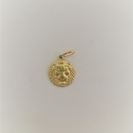 1601651200 - PINGENTE LEAO 1 CM PEQUENO<br>QTDE PCT: 5 PC - VAL PCT: R$ 15,50 - PESO UNIT: 1,180g