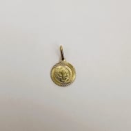 1601652600 - PINGENTE SAO BENTO BORDA DIAMANTADO<br>QTDE PCT: 5 PC - VAL PCT: R$ 15,50 - PESO UNIT: 1,200g