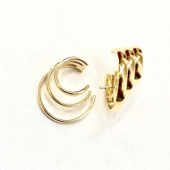 1700463400 - PIERCING 3 AROS MEIA CANA TAM P/M/G<br>QTDE PCT: 5 PC - VAL PCT: R$ 20,50 - PESO UNIT: 3,600g