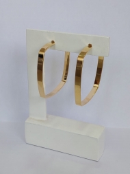 1300640400 - BRINCO ARGOLA QUADRADO G<br>QTDE PCT: 3 PAR - VAL PCT: R$ 14,70 - PESO UNIT: 7,700g