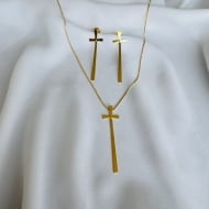 1808011300 - CONJUNTO CRUZ<br>QTDE PCT: 3 PC - VAL PCT: R$ 27,60 - PESO UNIT: 4,100g