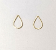 0100223400 - BRINCO GOTA DIAMANTADA PEQUENA<br>QTDE PCT: 10 PAR - VAL PCT: R$ 15,60 - PESO UNIT: 0,530g