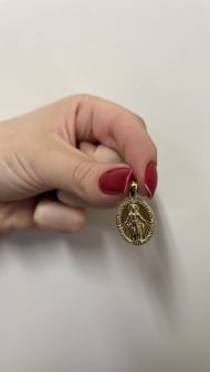 1001685400 - PINGENTE MEDALHA NOSSA SENHORA DAS GRAAS<br>QTDE PCT: 5 PCS - VAL PCT: R$ 11,50 - PESO UNIT: 1,700g