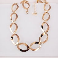 2204033200 - COLAR ELOS VAZADO<br>QTDE PCT: 2 PC - VAL PCT: R$ 31,80 - PESO UNIT: 11,300g