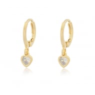 0200318100 - BRINCO DE ALGEMA COM ZIRCONIA DE CORAO<br>QTDE PCT: 5 PRS - VAL PCT: R$ 14,85 - PESO UNIT: 1,300g