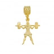 0201197700 - BERLOQUE MULHER LEVANTANDO HALTER<br>QTDE PCT: 5 PC - VAL PCT: R$ 12,90 - PESO UNIT: 1,800g