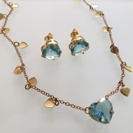 2208008700 - CONJUNTO CORAO AQUAMARINE<br>QTDE PCT: 1 PC - VAL PCT: R$ 18,60 - PESO UNIT: 6,700g
