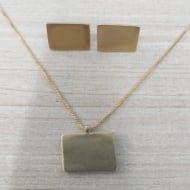 2408001100 - CONJUNTO QUADRADO LISO<br>QTDE PCT: 3 PC - VAL PCT: R$ 42,24 - PESO UNIT: 6,100g