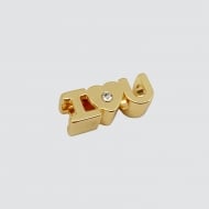0301312800 - ACESSORIO BERLOQUE PARA PULSEIRA I LOVE U<br>QTDE PCT: 5 PC - VAL PCT: R$ 11,75 - PESO UNIT: 3,400g