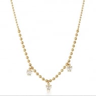 2404026600 - COLAR CORRENTE´BOLINHA COM TRES CORAES<br>QTDE PCT: 3 PC - VAL PCT: R$ 55,77 - PESO UNIT: 7,400g