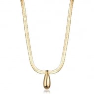 2404020400 - CHOKER CORRENTE FITA COM GOTA LISA<br>QTDE PCT: 3 PC - VAL PCT: R$ 49,17 - PESO UNIT: 8,200g