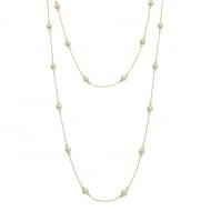 0104013800 - COLAR DELICADEZA DE PEROLAS 5MM<br>QTDE PCT: 3 PC - VAL PCT: R$ 42,69 - PESO UNIT: 9,460g