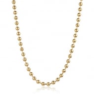 2404016600 - COLAR CORRENTE BOLAS<br>QTDE PCT: 3 PC - VAL PCT: R$ 32,67 - PESO UNIT: 18,100g