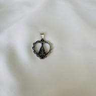 0601096000 - PINGENTE NOSSA SENHORA NO CORAO INOX<br>QTDE PCT: 5 PC - VAL PCT: R$ 32,50 - PESO UNIT: 4,100g