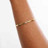 1703113000 - BRACELETE COM ZIRCONIA TAM 55MM<br>QTDE PCT: 3 PC - VAL PCT: R$ 17,70 - PESO UNIT: 4,800g
