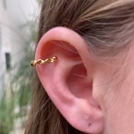 1700433300 - PIERCING FIO TORCIDO TAM. 11MM<br>QTDE PCT: 5 PS - VAL PCT: R$ 10,50 - PESO UNIT: 0,900g