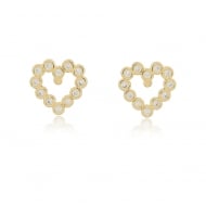 0200318300 - BRINCO CORAO GRANDE COM ZIRCONIA<br>QTDE PCT: 5 PRS - VAL PCT: R$ 24,45 - PESO UNIT: 2,000g